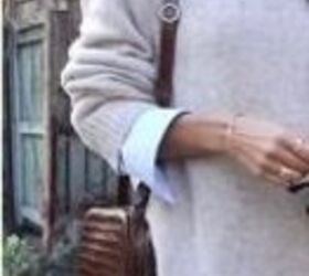 How scrunching sleeves under a sweater makes your outfit look styled without effort