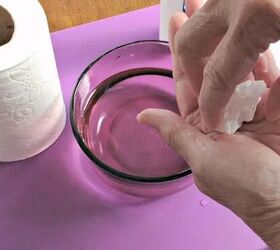 She rolled wet toilet paper into little balls; by morning, they're hard as rocks — and that’s when the fun part starts