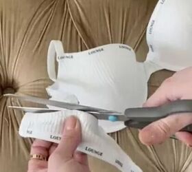 Before you toss an old bra, cut it apart. One piece is more useful than you think