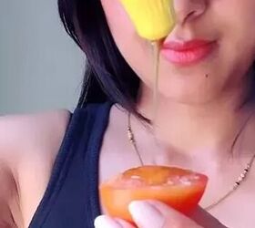 Drizzle honey on a tomato, then rub it on your skin to prevent sun damage
