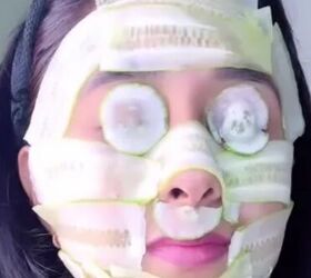 Why women freeze cucumber slices before putting them all over their faces