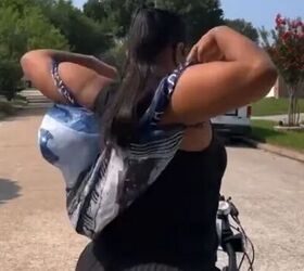 Women are wearing oversized scarves in a completely unexpected way
