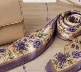 Don’t put that summer scarf away — try this easy handbag trick!
