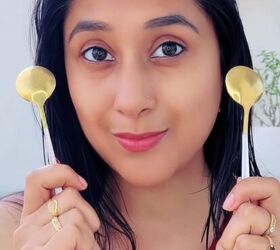 The reason she won't stop rubbing spoons on her face
