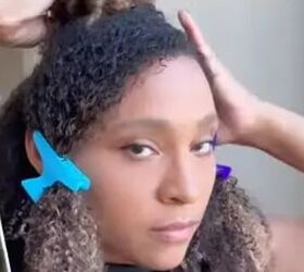 Smooth the sides, keep the curls: this updo does both