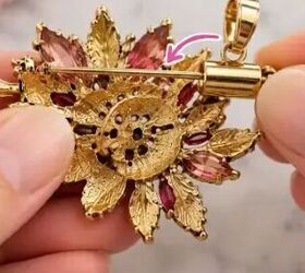How she wears her vintage brooches as necklaces without changing the pin