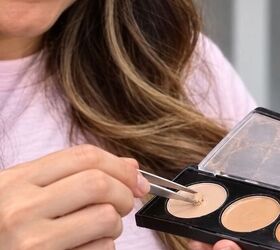 Why she dips her tweezers in concealer when getting ready